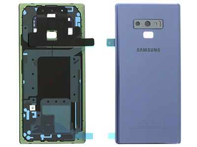Samsung Galaxy Note 9 Cover Batteria in vetro + Vetrino Camera + Adesivi Blu (ECOSTORE)