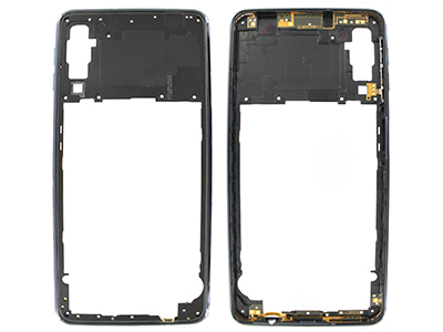 Samsung Galaxy A7 2018 Rear Cover + Tasti Volume Nero (ECOSTORE)