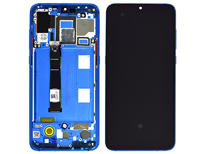 Xiaomi MI 9 LCD + Touchscreen +Frame Blu - Compatibile (ECOSTORE)