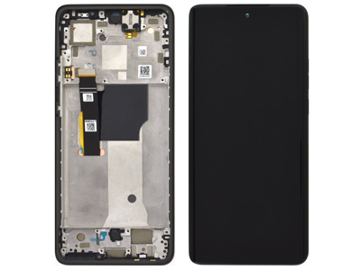 Motorola Moto Edge 40 Neo LCD + Touch Screen + Frame + Tasti Laterali + Altoparlante Black Beauty