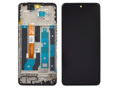 Realme 12 X LCD + Touch Screen + Frame + Switch Tasti Laterali Black