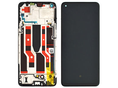 Oppo Reno 8 Lite 5G LCD + Touchscreen + Frame + Switch Tasti Laterali Black
