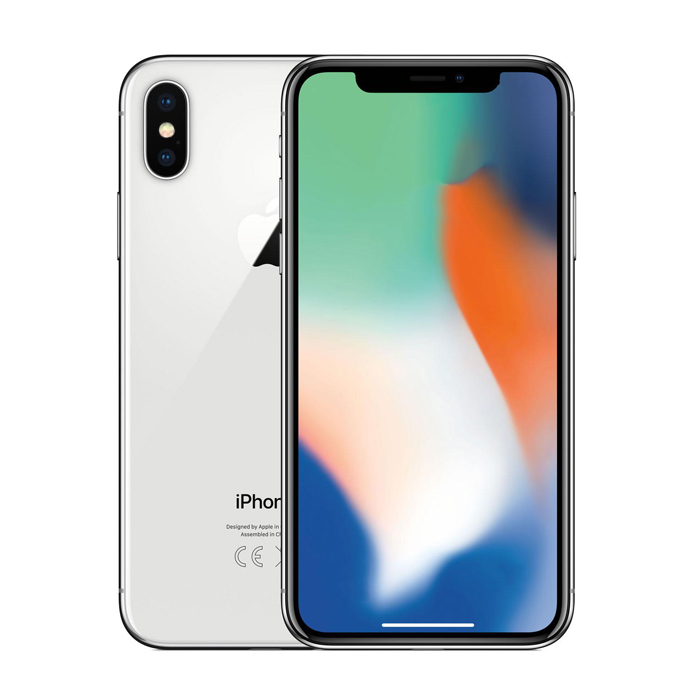 Apple iPhone X (256 GB) Argento - Grado Estetico: Buono - Batteria Oltre 85%