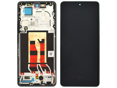 Oppo Reno 10 Pro LCD + Touchscreen + Frame + Tasti Laterali + Vibrazione Silvery Grey