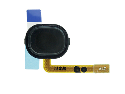 Samsung Galaxy A40 Flat Cable + Tasto Home Nero