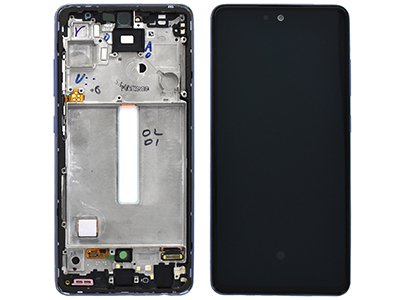 Samsung Galaxy A52 LCD + Touchscreen + Frame + Tasti Laterali Awesome Violet