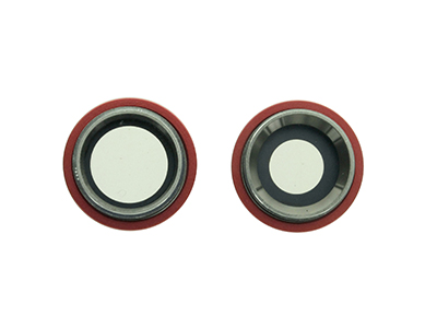 Apple iPhone 11 Cover Camera + Vetrino Rosso Kit 2 pz. (ECOSTORE)
