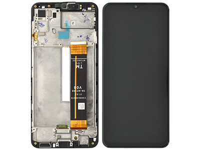 Samsung Galaxy M33 5G LCD + Touchscreen + Frame + Swich Tasti Volume + Altoparlante Black (ECOSTORE)