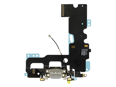 Apple iPhone 7 Flat Cable + Connettore di Ricarica + Microfono Grigio Chiaro No Logo