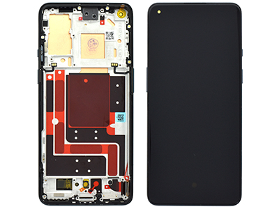 OnePlus 9 LCD + Touchscreen + Frame + Tasti Laterali Astral Black (ECOSTORE)