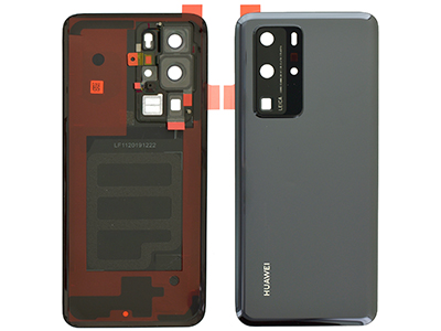 Huawei P40 Pro Cover Batteria + Vetrino Camera + Adesivi Black