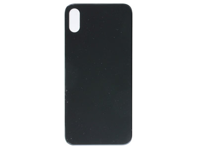 Apple iPhone X Vetrino Cover Batteria Nero Ottima qualità No Logo (ECOSTORE)