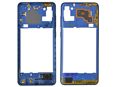 Samsung Galaxy A21 S Rear Cover + Antenna + Suoneria + Tasti Laterali Blu