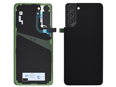 Samsung S21+ 5G Cover Batteria + Vetrino Camera + Adesivi Phantom Black (ECOSTORE)