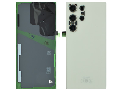 Samsung Galaxy S23 Ultra Cover Batteria + Vetrino Camera + Adesivi Cream