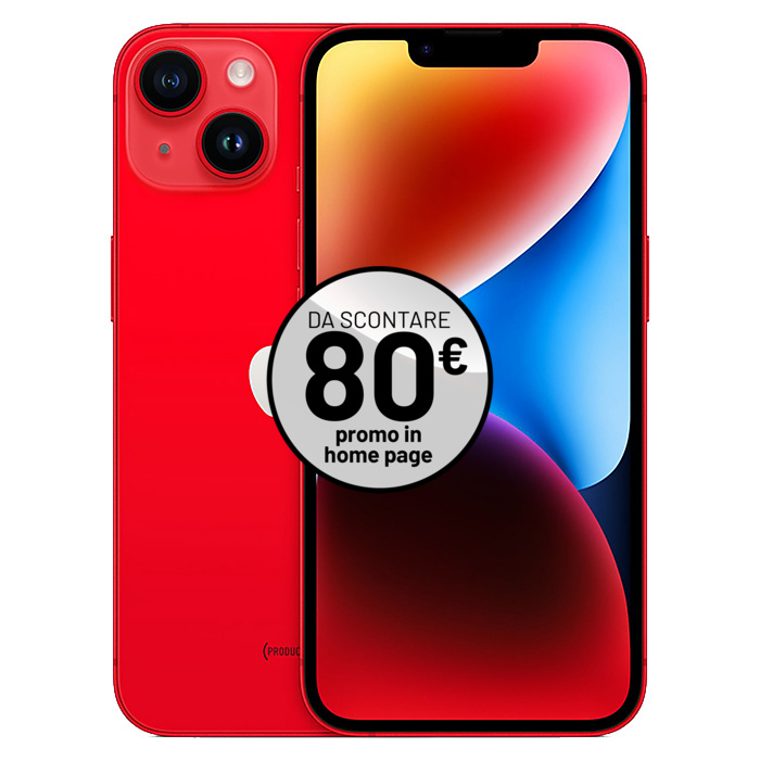 Apple iPhone 14 (256 GB) Rosso - Grado Estetico: Ottimo - Batteria Nuova