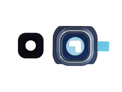 Samsung Galaxy S6 Cover camera + Vetrino + Adesivo Vers. Nero