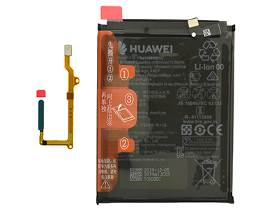 Huawei P40 Lite Flat Cable + Lettore Impronta + Batteria Verde