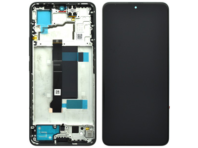 Xiaomi Redmi Note 13 Pro 5G LCD + Touch screen + Frame + Tasti Laterali + Altoparlante Midnight Black