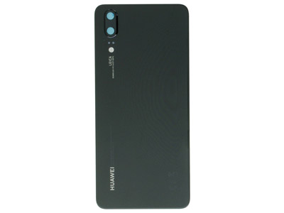 Huawei P20 Cover Batteria + Adesivo + Vetrino Camera Nero