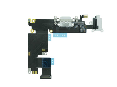 Apple iPhone 6 Plus Flat Cable + Jack Audio + Connettore Ricarica + Microfono Bianco No logo (ECOSTORE)