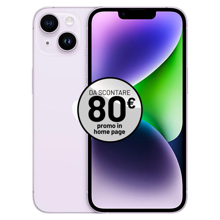 Apple iPhone 14 (256 GB) Viola - Grado Estetico: Ottimo - Batteria Oltre 85%