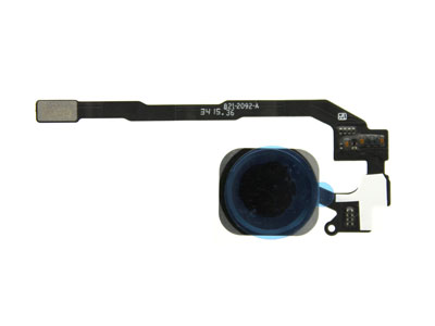 Apple iPhone 5S Tasto Joystick Esterno + Flat Cable Ottima Qualita' Nero No Lettore D'Impronta