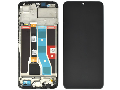 Realme Realme C51 LCD + Touchscreen + Frame + Switch Tasti Laterali + Vibrazione Black