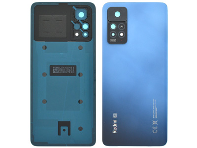 Xiaomi Redmi Note 11 Pro 5G Cover Batteria + Vetrino Camera + Adesivi Atlantic Blue (ECOSTORE)