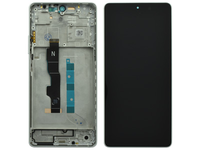 Xiaomi Redmi Note 13 5G LCD + Touch screen + Frame + Tasto Volume Arctic White