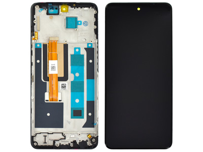 Realme Realme 12 5G LCD + Touch Screen + Frame + Switch Tasti Laterali Black