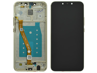 Huawei Mate 20 Lite LCD + Touch Screen + Frame + Tasti Laterali Gold