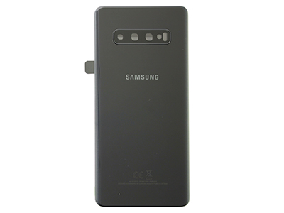 Samsung GALAXY S10+ Cover Batteria in vetro + Vetrino Camera Nero