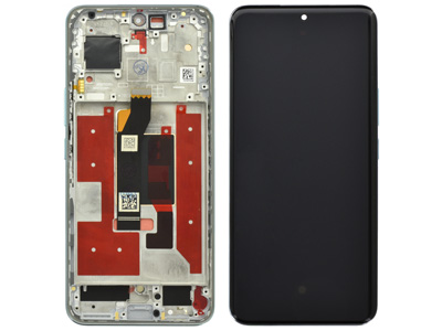 Honor 90 Lcd + Touchscreen + Frame + Tasti Laterali Peacock Blue