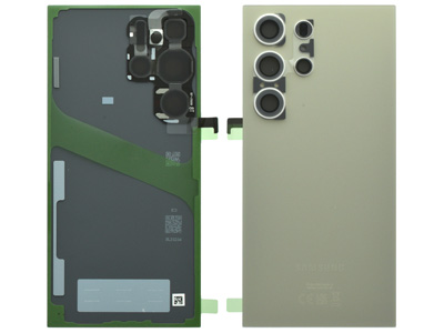 Samsung GALAXY S24 ULTRA Cover Batteria + Vetrino Camera + Adesivi Titanium Gray (ECOSTORE)
