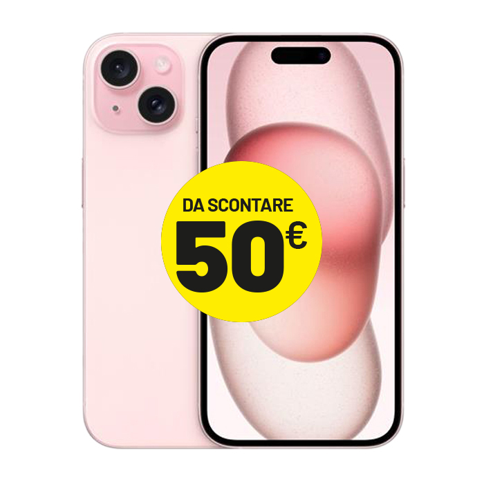 Apple iPhone 15 (128 GB) Rosa - Grado Estetico: Ottimo - Batteria Nuova