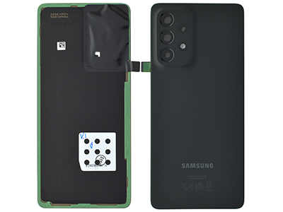 Samsung GALAXY A53 Cover Batteria + Vetrino Camera + Adesivi Awesome Black