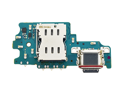Samsung Galaxy S21 FE Sub Board + Plug In + Lettore Sim + Microfono (ECOSTORE)