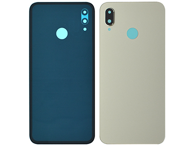 Huawei P20 Lite Cover batteria + Vetrino Camera + Adesivo Gold ( ECOSTORE)