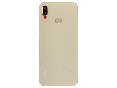 Huawei P20 Lite Cover batteria + Vetrino Camera + Lettore Impronta Oro ( ECOSTORE)