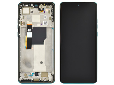 Motorola MOTO EDGE 40 NEO Lcd + Touch Screen + Frame + Tasti Laterali + Altoparlante Caneel Bay