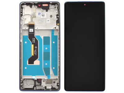 Motorola MOTO G85 5G Lcd + Touch Screen + Frame Cobalt Blue