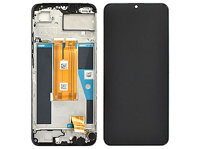 Realme C63 Lcd + Touch Screen + Frame + Switch Tasti Laterali Black
