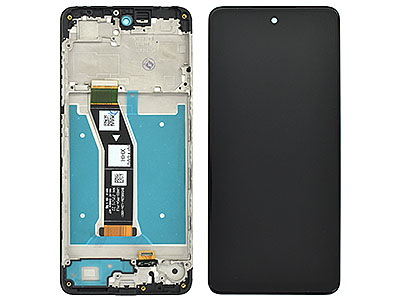 Motorola MOTO E14 4G Lcd + Touch Screen + Frame Black