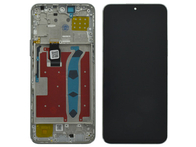 Honor HONOR X8 Lcd + Touchscreen + Frame + Tasti Volume Titanium Silver