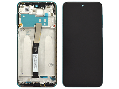 Xiaomi Redmi Note 9 Pro Lcd + Touchscreen + Frame + Tasto Volume BLU