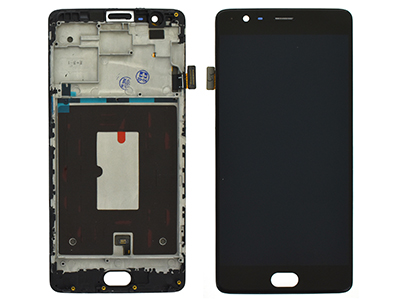 OnePlus ONE PLUS 3 LCD + Touchscreen + Frame Nero (ECOSTORE)