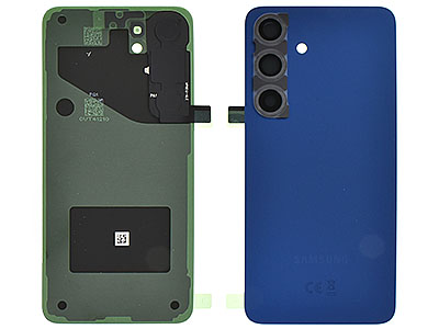 Samsung GALAXY S25 Cover Batteria + Vetrino Camera + Adesivi Navy (ECOSTORE)