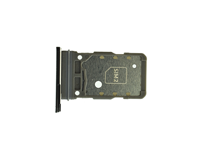 Samsung GALAXY S21+ 5G Sportello Dual Sim card + Alloggio Phantom Black