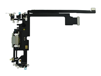 Apple iPhone 12 Pro Max Flat cable + Connettore Ricarica + Microfono Bianco No Logo (ECOSTORE)